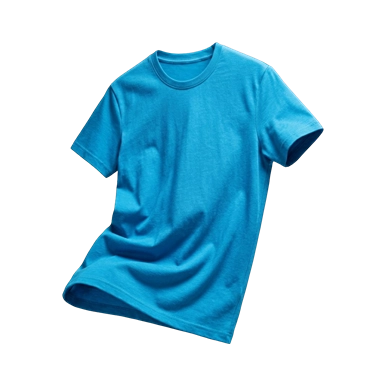 SOVAZ T-SHIRT – COUPE AM REGULAR 180G — couleur Bleu Azur